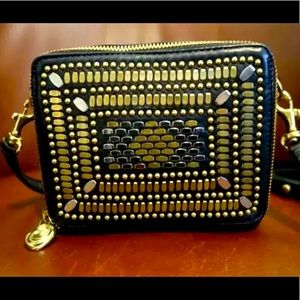 calleen cordero crossbody leather studded belt bag